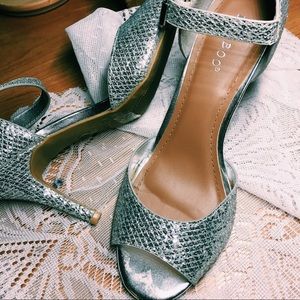 silver heels